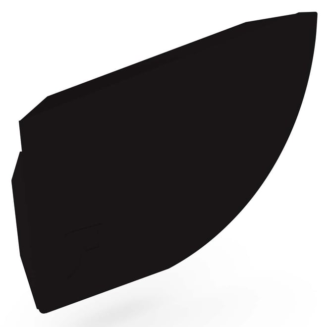 Quarter Round Gutter Stop End Left Hand Ebony