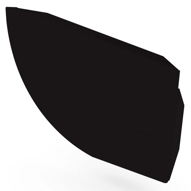 Quarter Round Gutter Stop End Right Hand Ebony