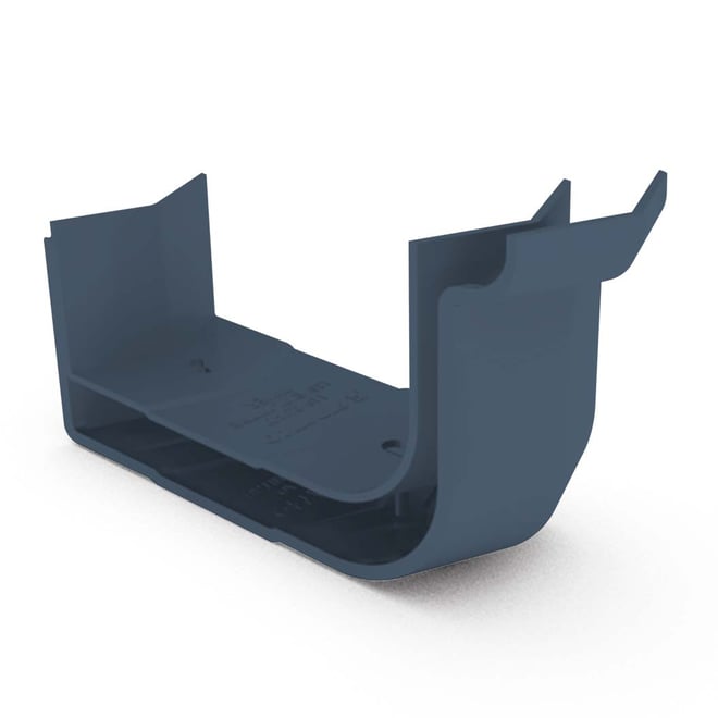 Quad Gutter 115 External Two Piece Cast Angle 135° Dark Stone