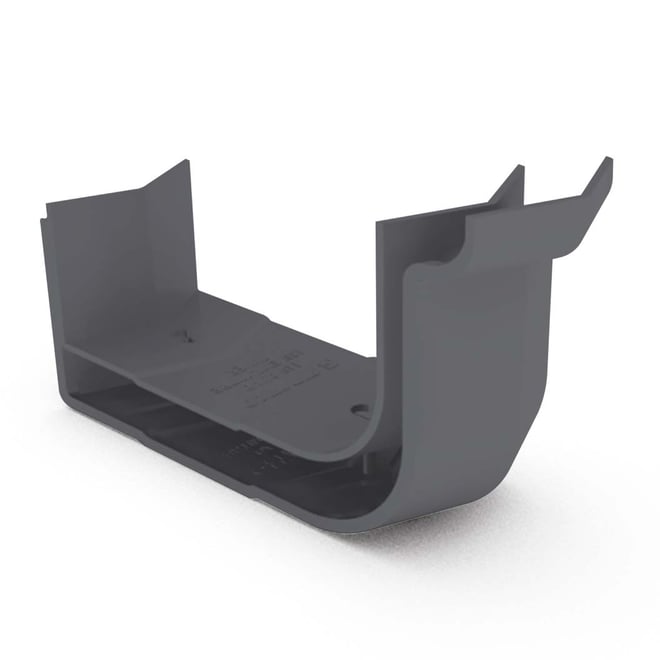 Quad Gutter 115 External Two Piece Cast Angle 135° Granite