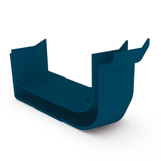 Quad Gutter 115 External Two Piece Cast Angle 135° Mountain Blue