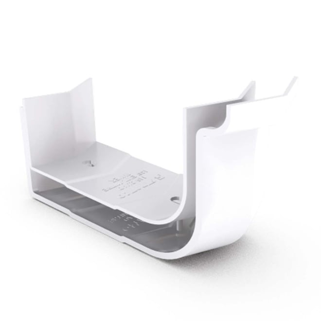 Quad Gutter 115 External Two Piece Cast Angle 135° Off White