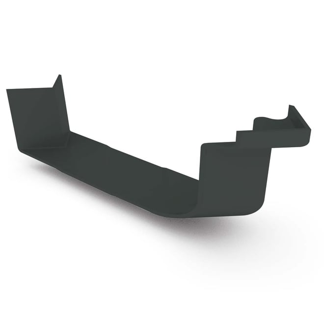 Quad Gutter 115 External Cast Angle 90° Gun Metal Grey