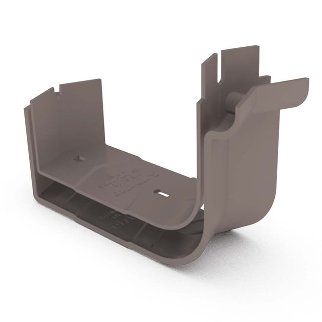 Quad Gutter 115 Internal Two Piece Cast Angle 135° Banyan Brown