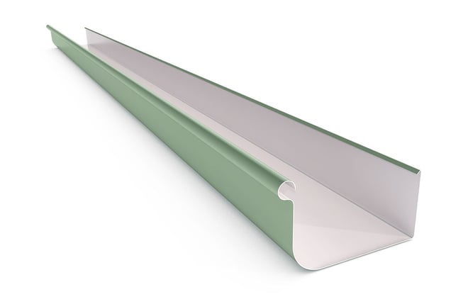 Quad Gutter 115mm Width Colour Mist Green
