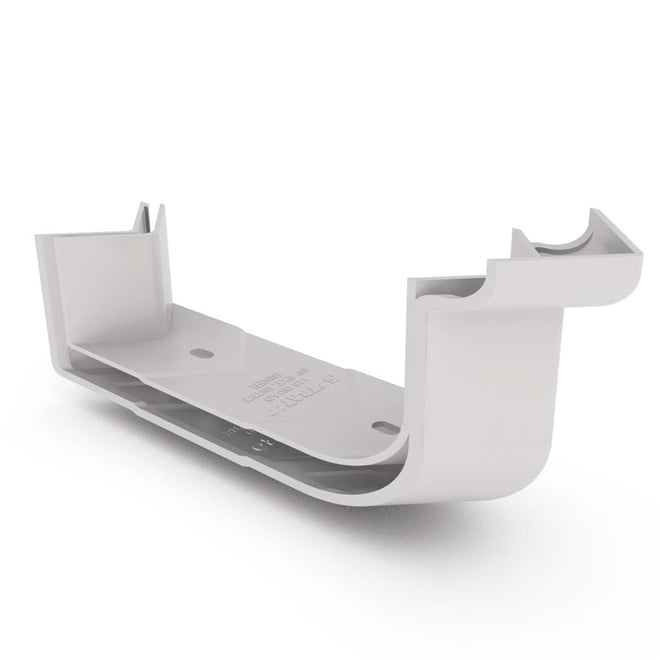 Quad Gutter 125 External Two Piece Cast Angle 90° Gull Grey