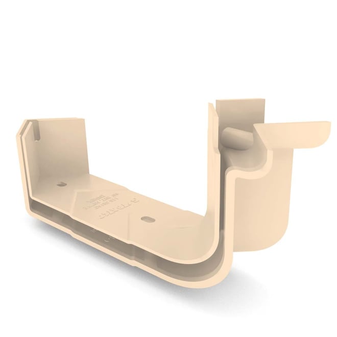 Quad Gutter 125 Internal Two Piece Cast Angle 90° Smooth Cream