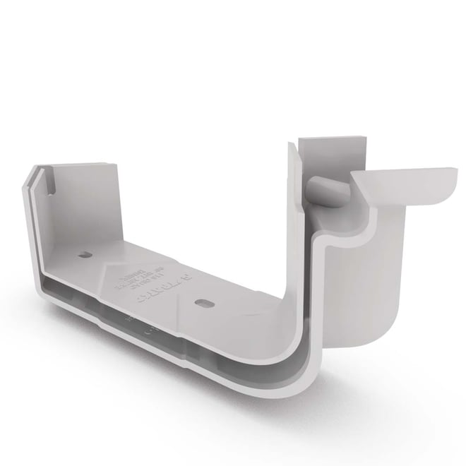 Quad Gutter 125 Internal Two Piece Cast Angle 90° Gull Grey