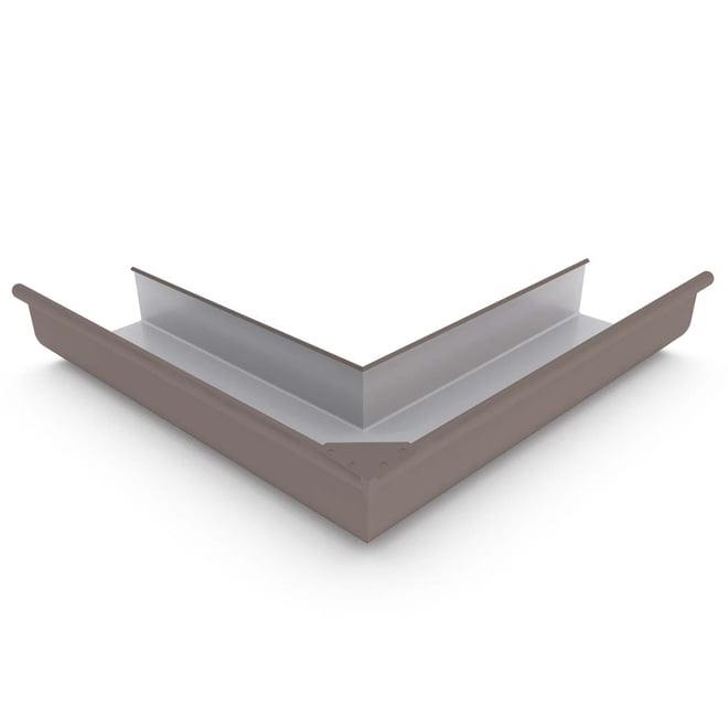 Quad Gutter 150 External Mitre Banyan Brown