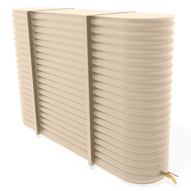 Aqua-Barrel Rainwater Tank 2000L - Merino