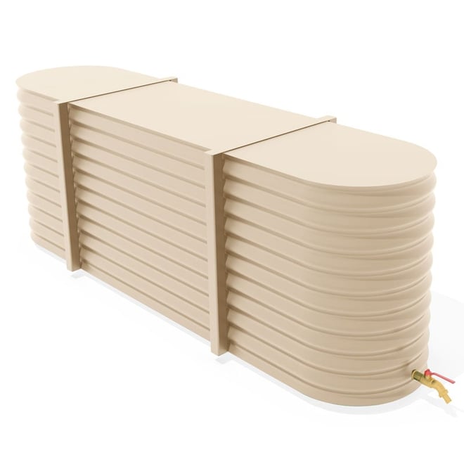 Aqua-Barrel Rainwater Tank 1000L Low - Merino