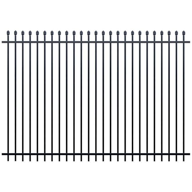 Squash Top Fence Panel 2400 x 2100mm Black