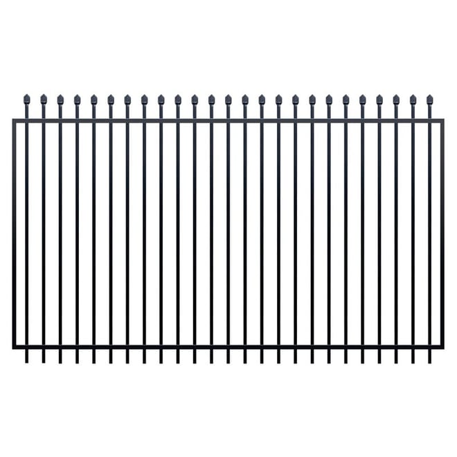 Squash Top Fence Gate 2450 x 1800mm Black