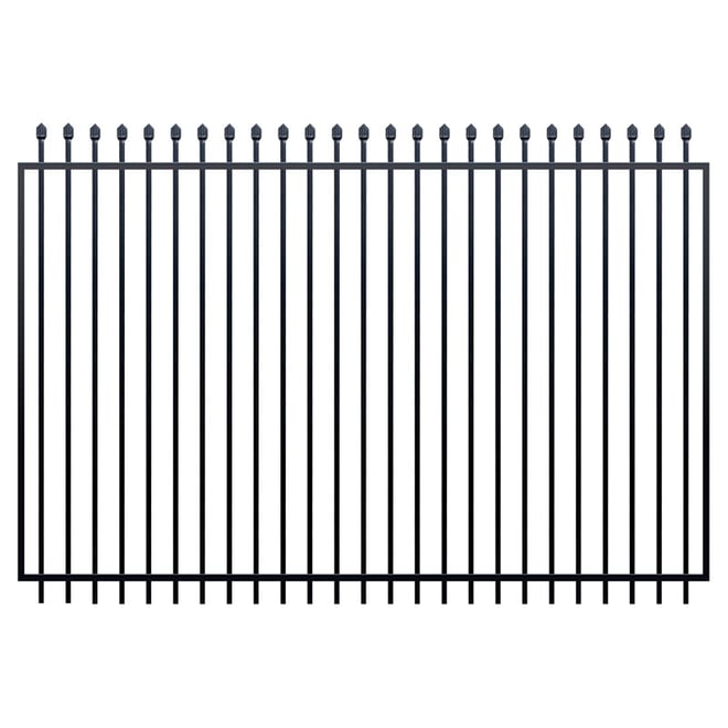 Squash Top Fence Gate 2450 x 2100mm Black