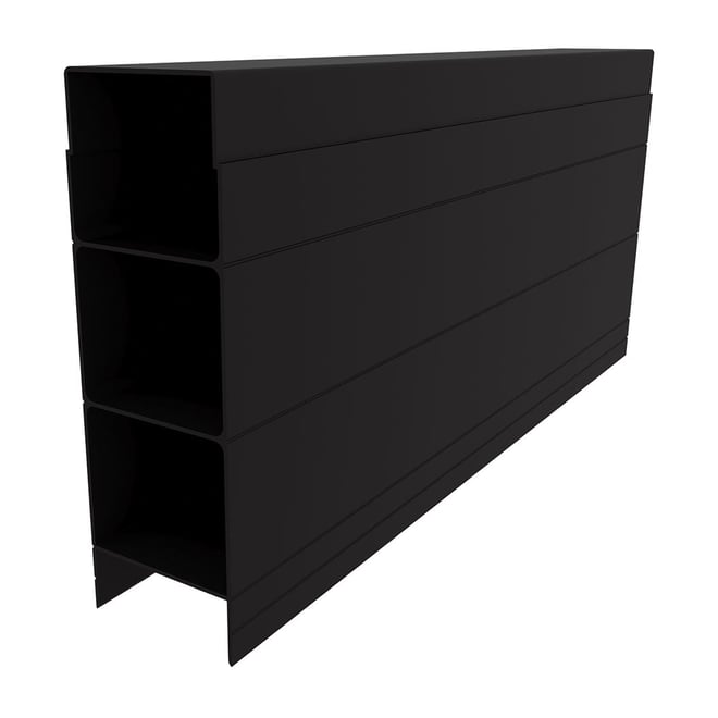 Aluminium Retaining Wall Sleeper Gun Metal Grey 147x50x2345mm