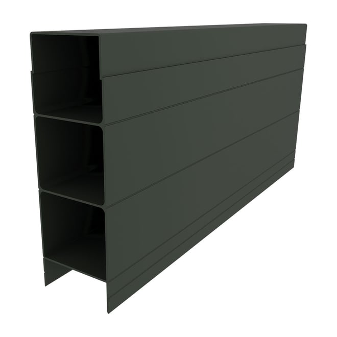Aluminium Plinth Slate Grey 150x50x3120mm