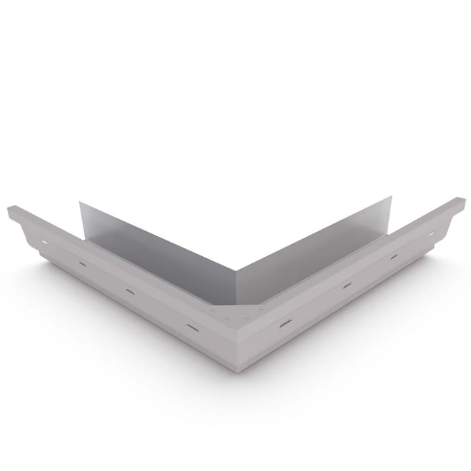 S Gutter External Mitre Slotted Birch