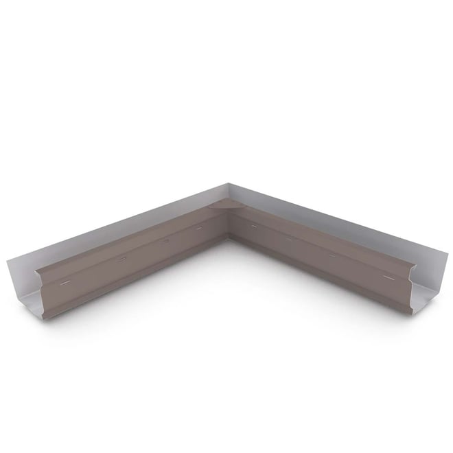 S Gutter Internal Mitre Slotted Banyan Brown