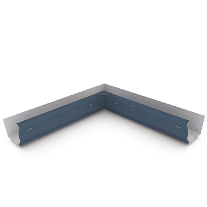 S Gutter Internal Mitre Slotted Dark Stone