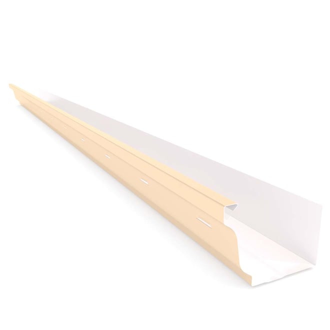 S Gutter Slotted Smooth Cream