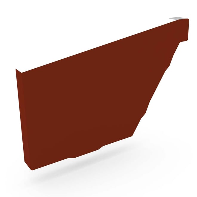 S Gutter Stop End Left Hand Heritage Red