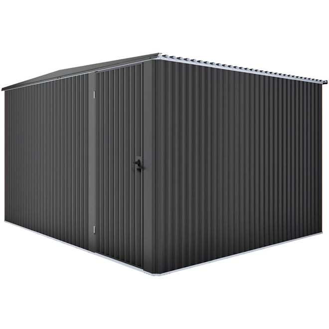 Handi-Mate Hinged Door Shed HM10 Gun Metal Grey