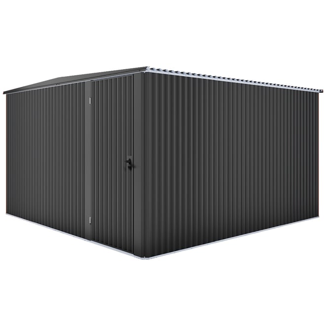 Handi-Mate Hinged Door Shed HM11 Gun Metal Grey