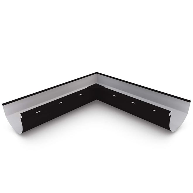 Smoothline Gutter Internal Mitre Slotted Ebony