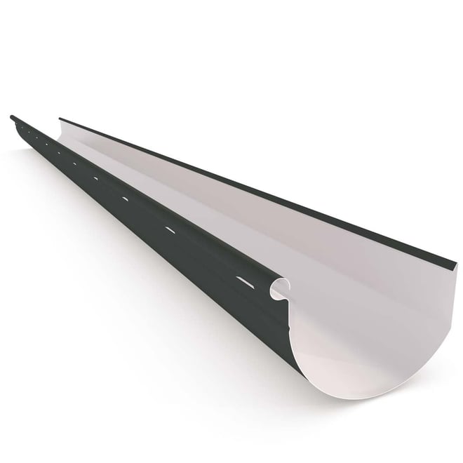 Smoothline Gutter Slotted Gun Metal Grey