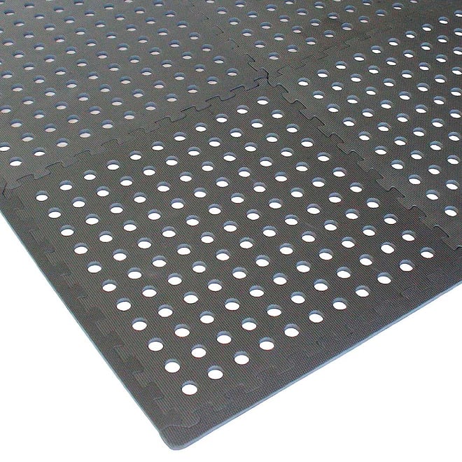 Interlocking Foam Mats with Holes 6pk