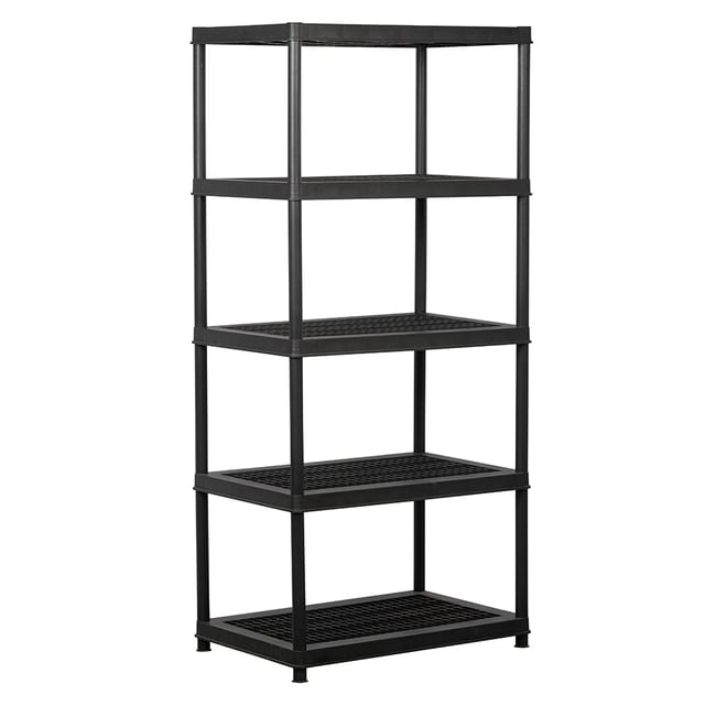 Heavy Duty Plastic Shelving  5 Tier