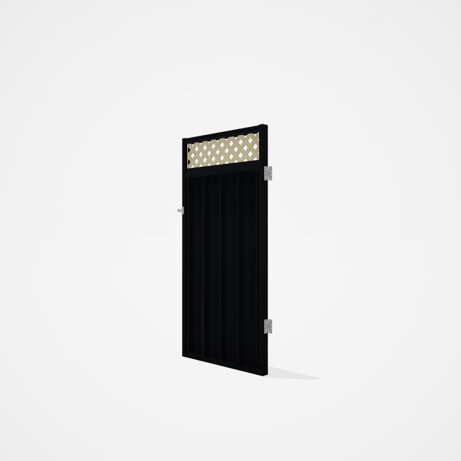 Good Neighbour® Superdek® Screen Top Single Gate Premium .35 BMT 1.8m High Sheet: Gun Metal Grey, Fr