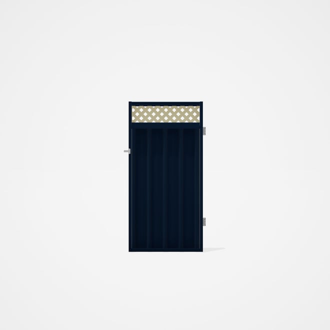 Good Neighbour® Superdek® Screen Top Single Gate Premium .35 BMT 1.8m High Sheet: Mountain Blue, Fra