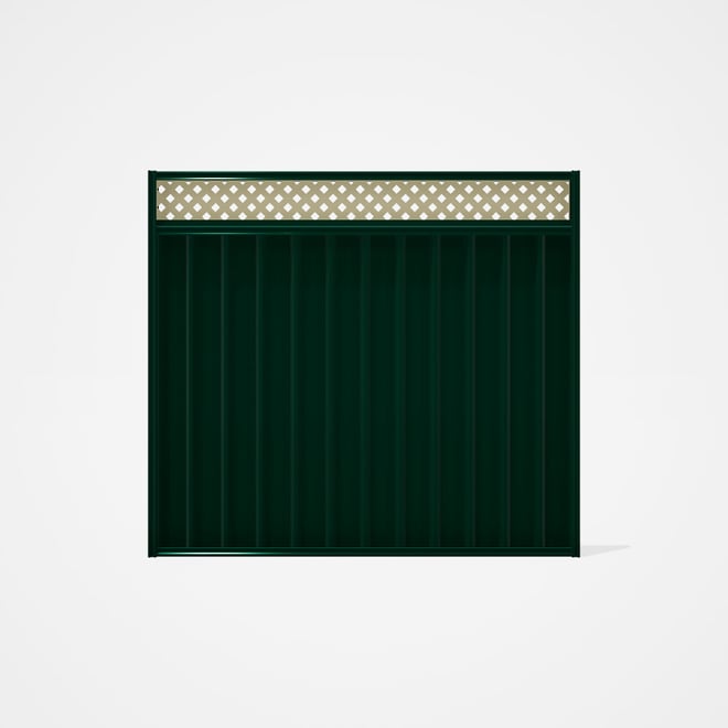 Good Neighbour® Superdek® Screen Top Extension Panel Frame: Caulfield, Lattice: Cream
