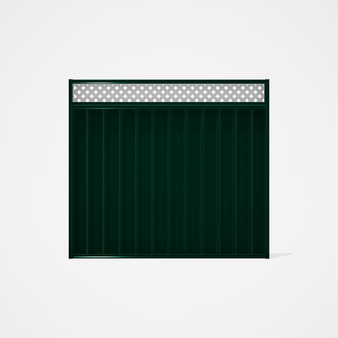 Good Neighbour® Superdek® Screen Top Extension Panel Frame: Caulfield, Lattice: White