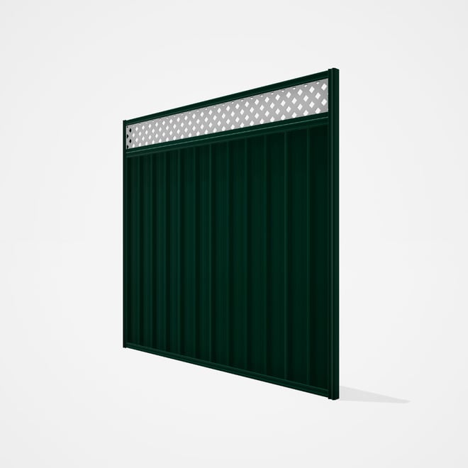 Good Neighbour® Superdek® Screen Top Extension Panel Frame: Caulfield, Lattice: White