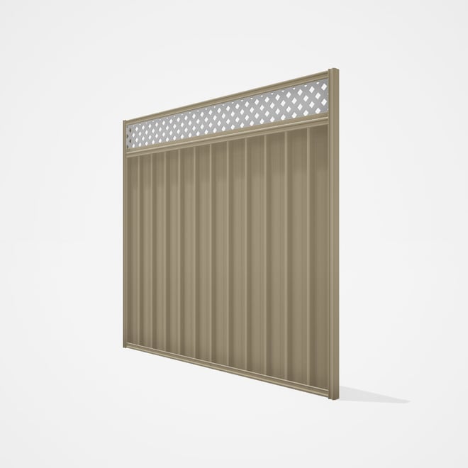 Good Neighbour® Superdek® Screen Top Extension Panel Frame: Merino, Lattice: White
