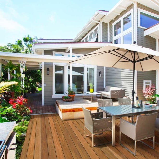 Eva-Last Pioneer Composite Decking Board Starter Board 145x21mm Spotted Gum