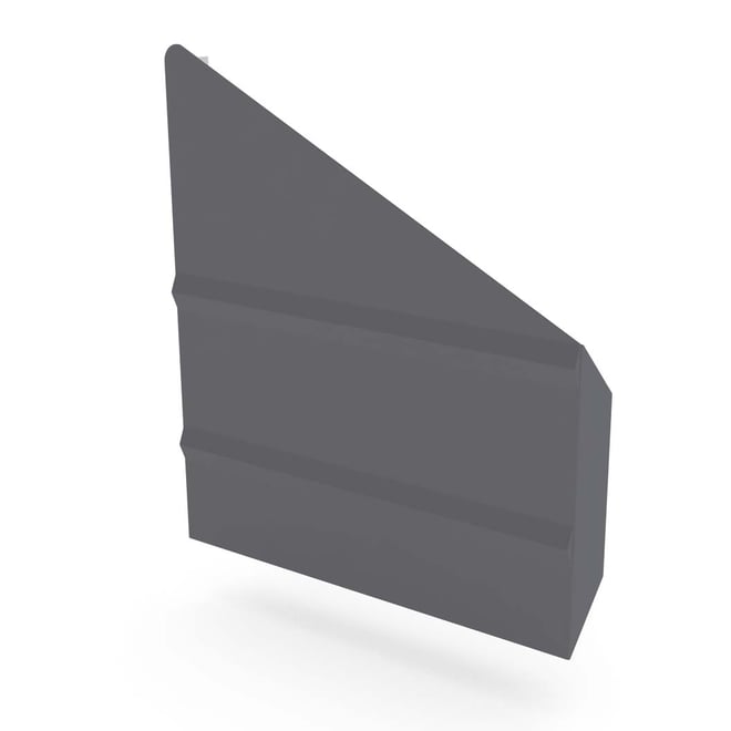 VF Gutter Stop End Right Hand Granite