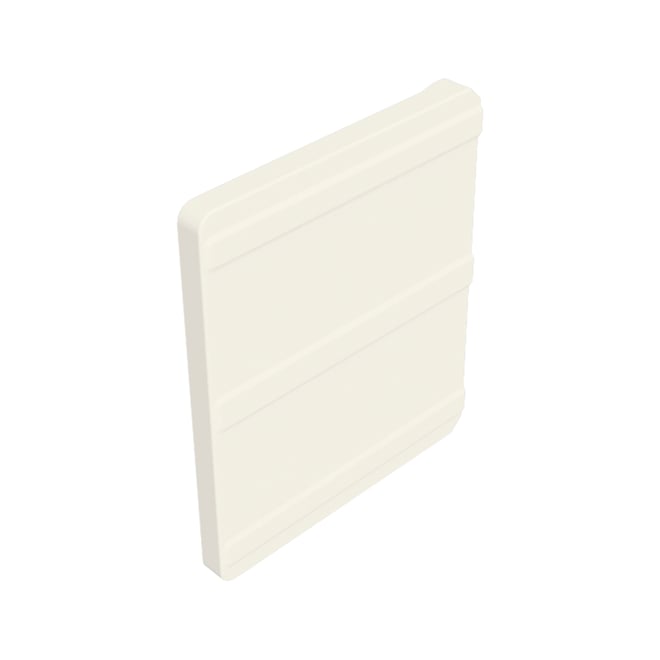 VFM Gutter Stop End Left Hand Off White