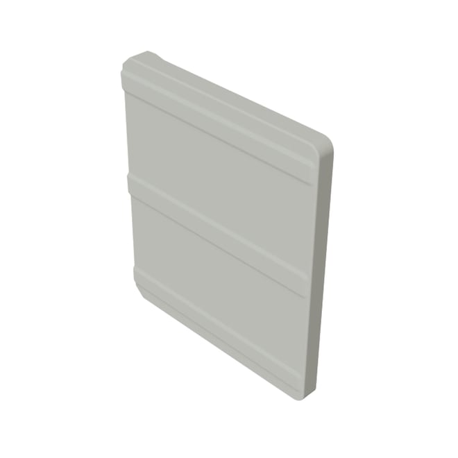 VFM Gutter Stop End Right Hand Gull Grey