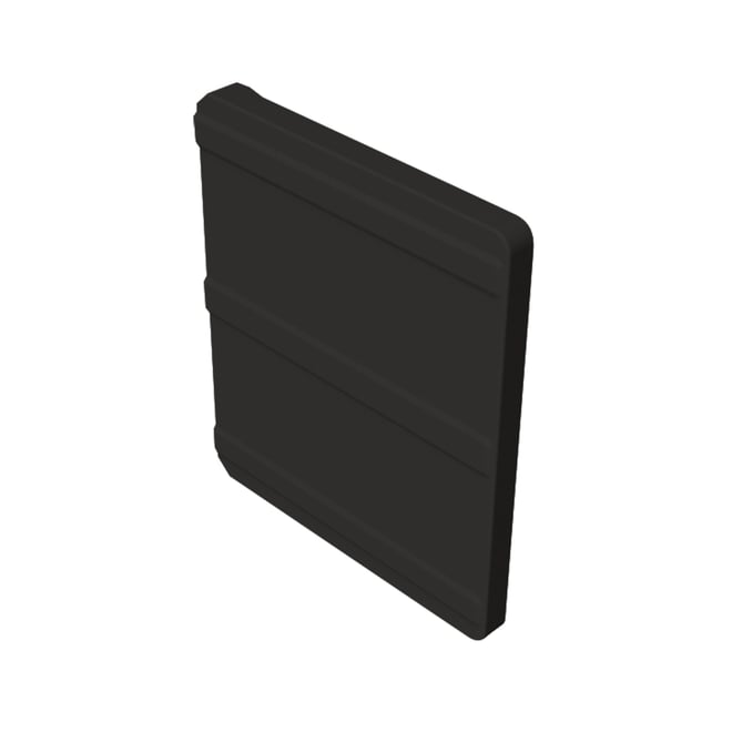 VFM Gutter Stop End Right Hand Gun Metal Grey