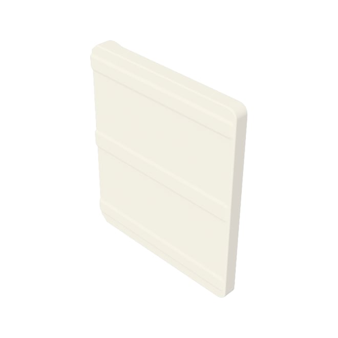 VFM Gutter Stop End Right Hand Off White