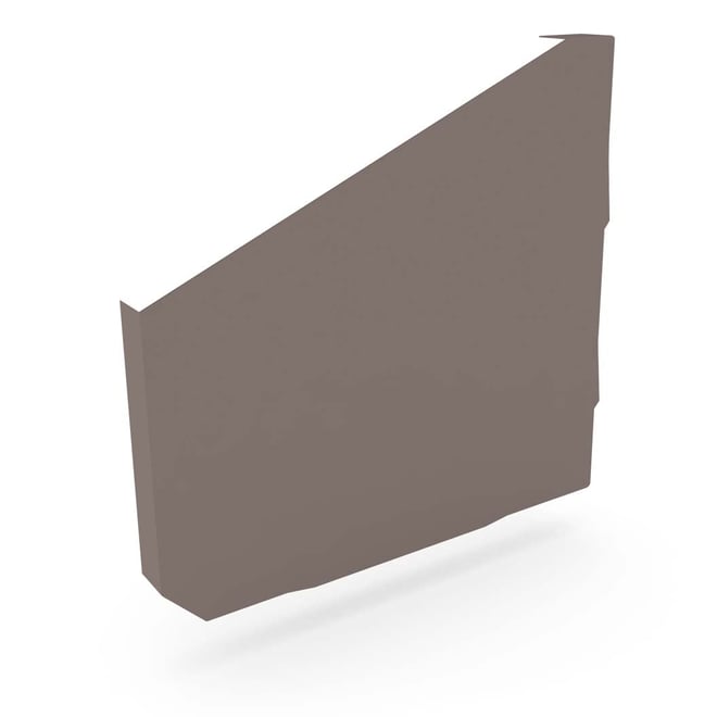 VT Gutter Stop End Left Hand Banyan Brown