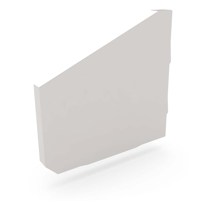 VT Gutter Stop End Left Hand Gull Grey