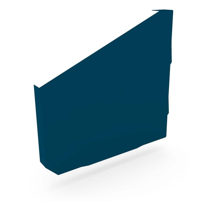 VT Gutter Stop End Left Hand Mountain Blue
