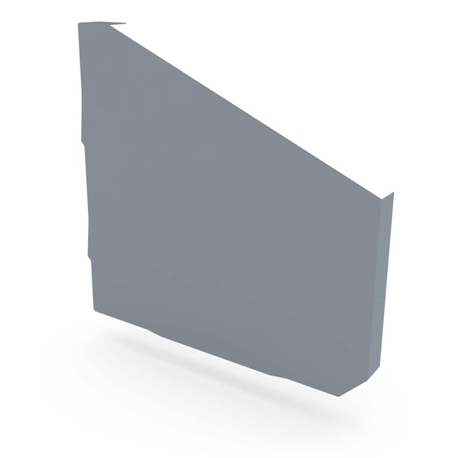 VT Gutter Stop End Right Hand Armour Grey