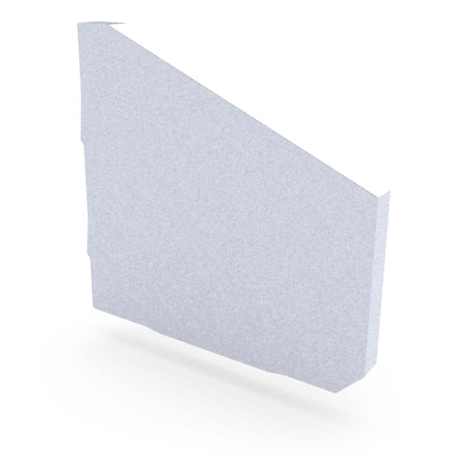 VT Gutter Stop End Right Hand Zinc/Aluminium
