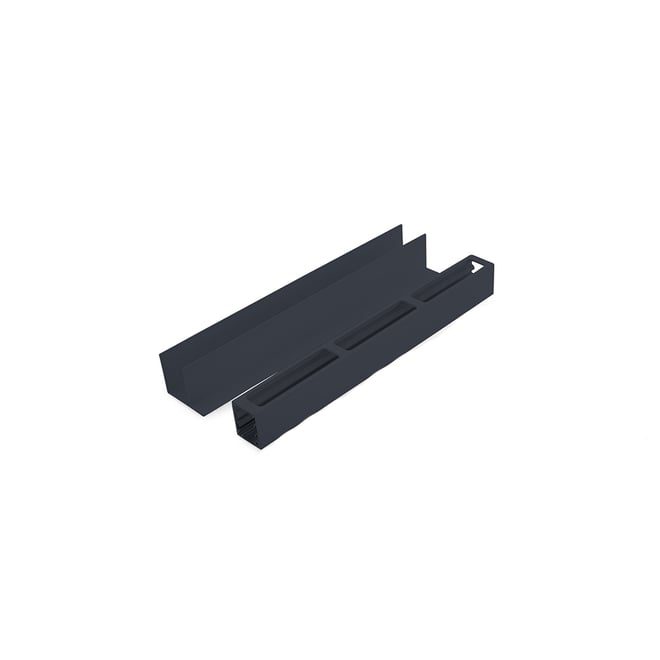 Ezi-Slat Frame Kit Suit 75mm Blades 9mm Spacing Dark Stone 2400mm
