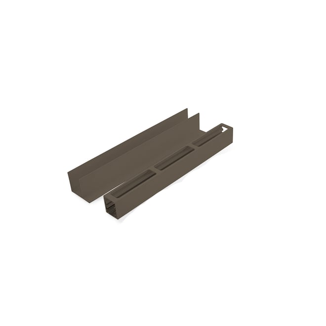 Ezi-Slat Frame Kit Suit 75mm Blades 9mm Spacing Banyan Brown 2400mm